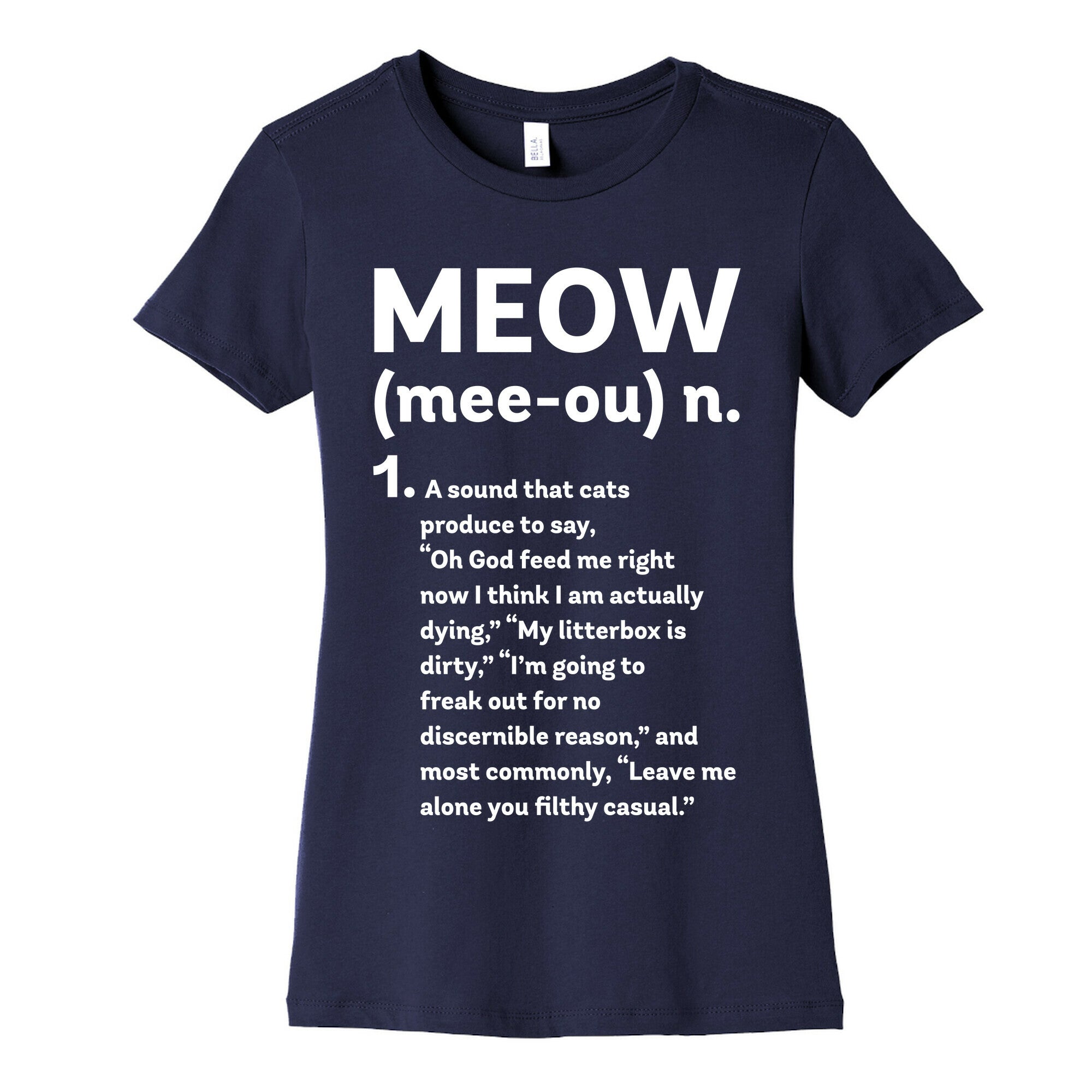Meow - Noun Women's Cotton Tee